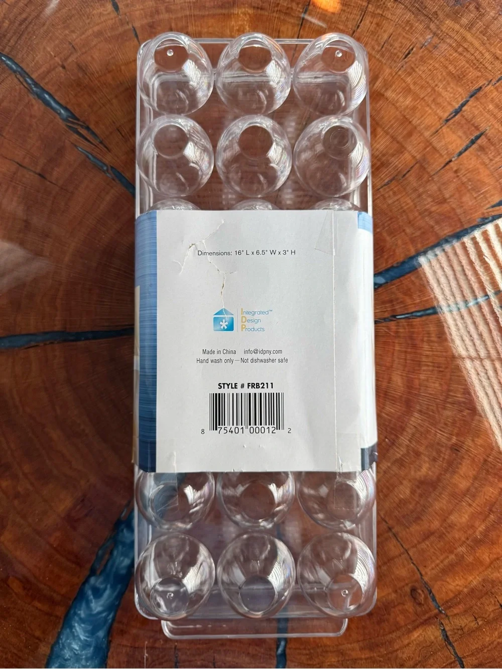 2 Clear Fridge Bin Egg Organizer - Clear (Holds 21 Eggs) - (1 used & 1 new)